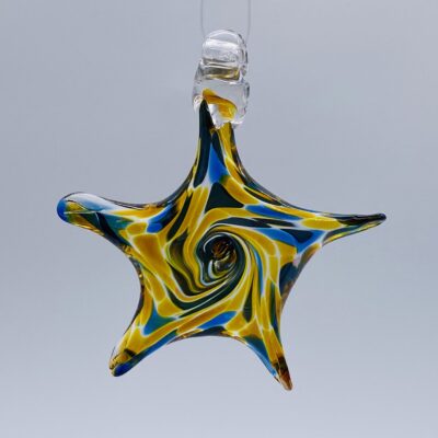 Star Ornament - Amber Sky