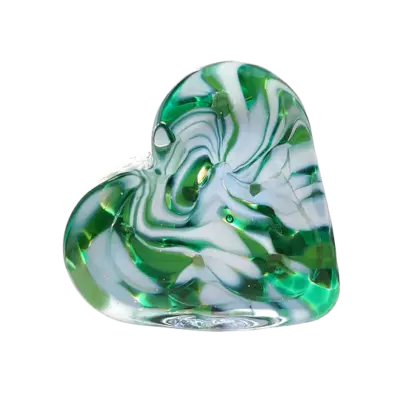 Petite Glass Sweet Hearts Wintergreen