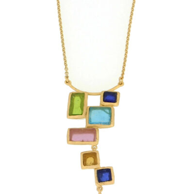 Mosaic Drop Necklace