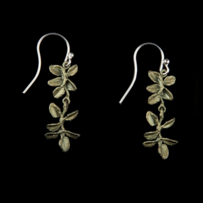 Michael Michaud Petite Herb Thyme Wire Earrings — #3081