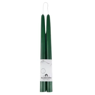 Bluecorn Beeswax Tapered Candles (Moss)