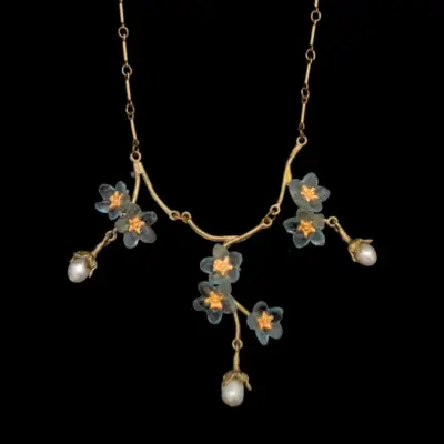 Michael Michaud Forget-Me-Not Triple Drop Necklace — #9189