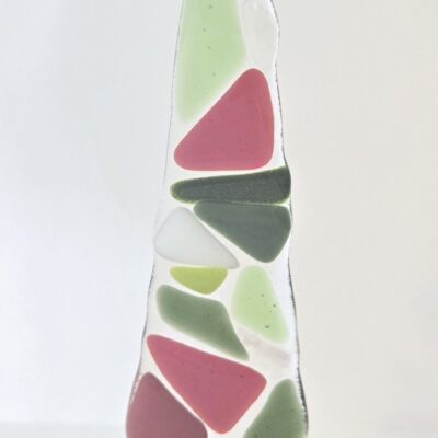 Original Lisa Fused Glass Trees -10 to 12" Christmas Mosaics