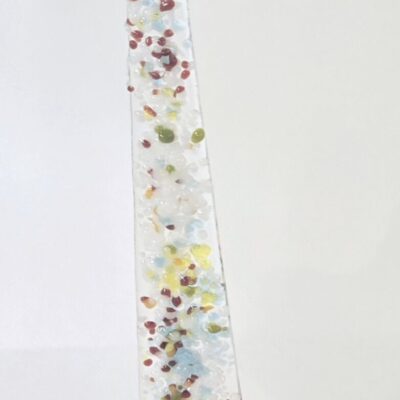 Original Lisa Fused Glass Trees -10 to 12" Christmas Confetti #10-3