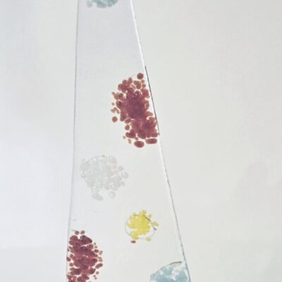 Original Lisa Fused Glass Trees -10 to 12" Christmas Splash #10-4
