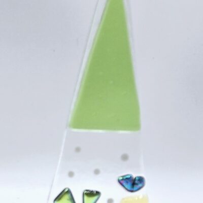 Original Lisa Fused Glass Trees - 4" Christmas Presents #4-3
