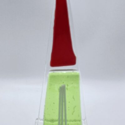 Original Lisa Fused Glass Trees - 6" Christmas Colors #6-1