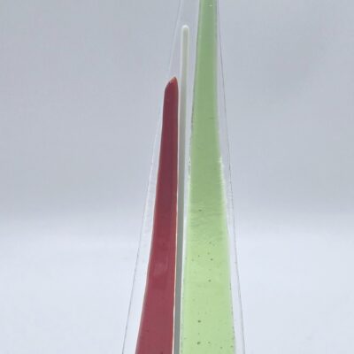 Original Lisa Fused Glass Trees - 6" Christmas Colors #6-2