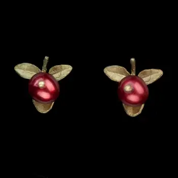 Michael Michaud Cranberry Post Earrings — #4408