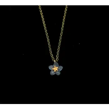 Michael Michaud Forget-Me-Not Single Flower Necklace — #9308