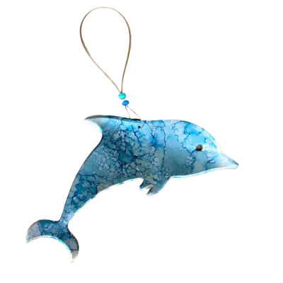 Recycled Aluminum Ornaments - The Dolphin