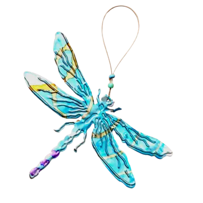 Recycled Aluminum Ornaments - The Dragonfly