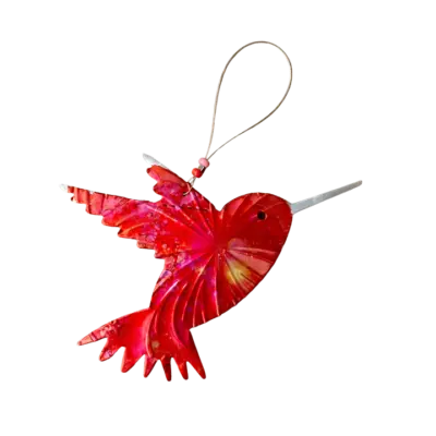 Recycled Aluminum Ornaments - The Hummingbird