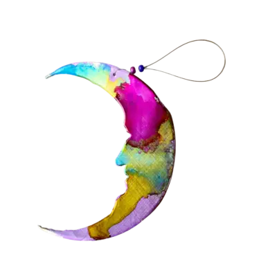 Recycled Aluminum Ornaments - The Mystery Moon