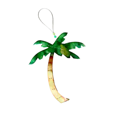 Recycled Aluminum Ornaments - The Palm Tree