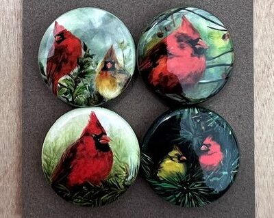 Original Art Magnet Sets - Cardinals