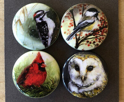 Original Art Magnet Sets - Winter Birds