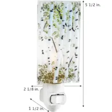 J Devlin Fused Glass Nightlight: Green Aspen (3 of 3)