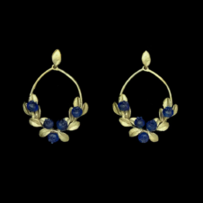 Michael Michaud Petite Blueberry Oval Post Earrings (Pair)
