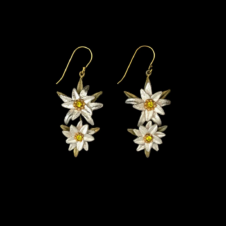 Michael Michaud Edelweiss-Bloom & Grow Long Wire Earrings (Pair)