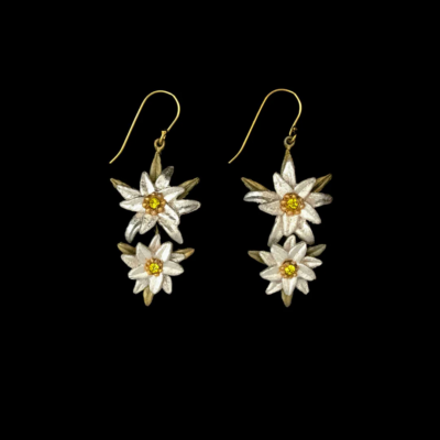 Michael Michaud Edelweiss Bloom & Grow Long Wire Earrings — #3812