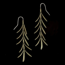 Michael Michaud Rosemary Long Dangle Wire Earrings (Pair)