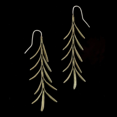 Michael Michaud Rosemary Long Dangle Wire Earrings — #4415