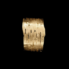 Michael Michaud Birch Bark Cuff Bracelet – Gold Plated (Top View)