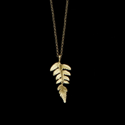 Michael Michaud Fern Chain Pendant — #9076
