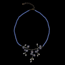 Michael Michaud Forget-Me-Not Triple Dangle Necklace (Complete)