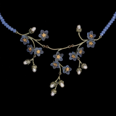 Michael Michaud Forget-Me-Not Triple Dangle Necklace — #9178