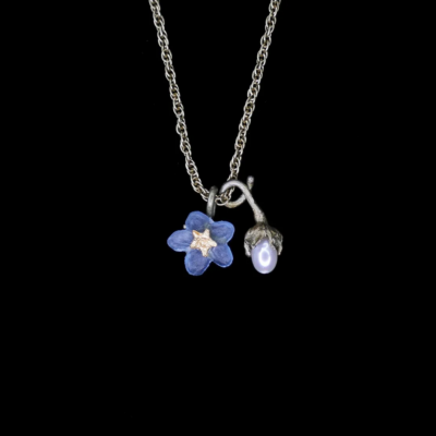 Michael Michaud Forget-Me-Not Petite Flower Pendant — #9179