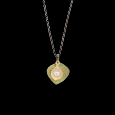 Michael Michaud Round Leaf Eucalyptus Dainty Pendant (Detail, Aligned)
