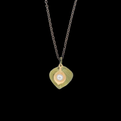 Michael Michaud Round Leaf Eucalyptus Dainty Pendant — #9348