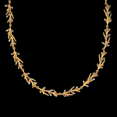 Michael Michaud Juniper Dainty Statement Necklace — #9475