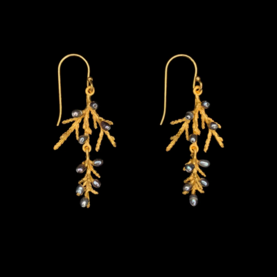 Michael Michaud Juniper Dainty Wire Drop Earrings — #3721