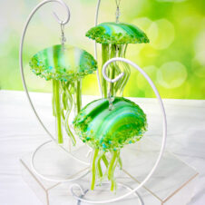 Living in Glass Houses Baby Jellyfish Ornament, Lagoon (1)