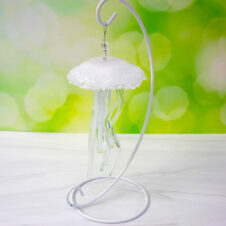Living in Glass Houses Baby Jellyfish Ornament, White (1)