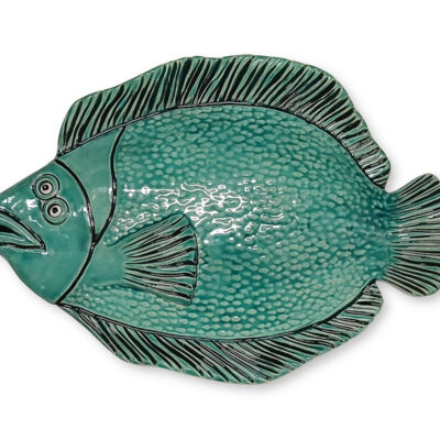 Rooted in Art Funky Flounder Ceramic Fish