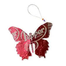 Seatree Studio Whimcycle Designs Recycled Aluminum Can Butterfly Ornament