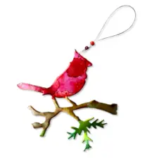 Seatree Studio Whimcycle Designs Recycled Aluminum Can Cardinal Ornament