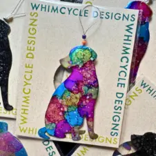 Seatree Studio Whimcycle Designs Recycled Aluminum Can Dog Ornament