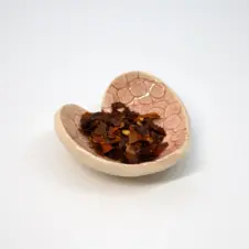 Walton Clay Studio Heart-shaped Pottery Dish/Bowl in Red