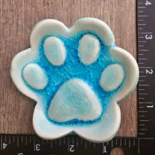 Teal Turtle Studio Ceramic Pawprint Trinket Dish (Image 2)